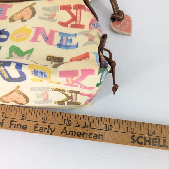 Dooney & Bourke Graffiti Rainbow Monogram Crescent Shoulder Bag - Picture 9 of 12